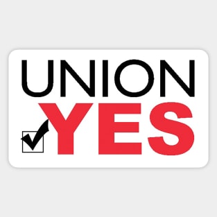 Union Yes Sticker